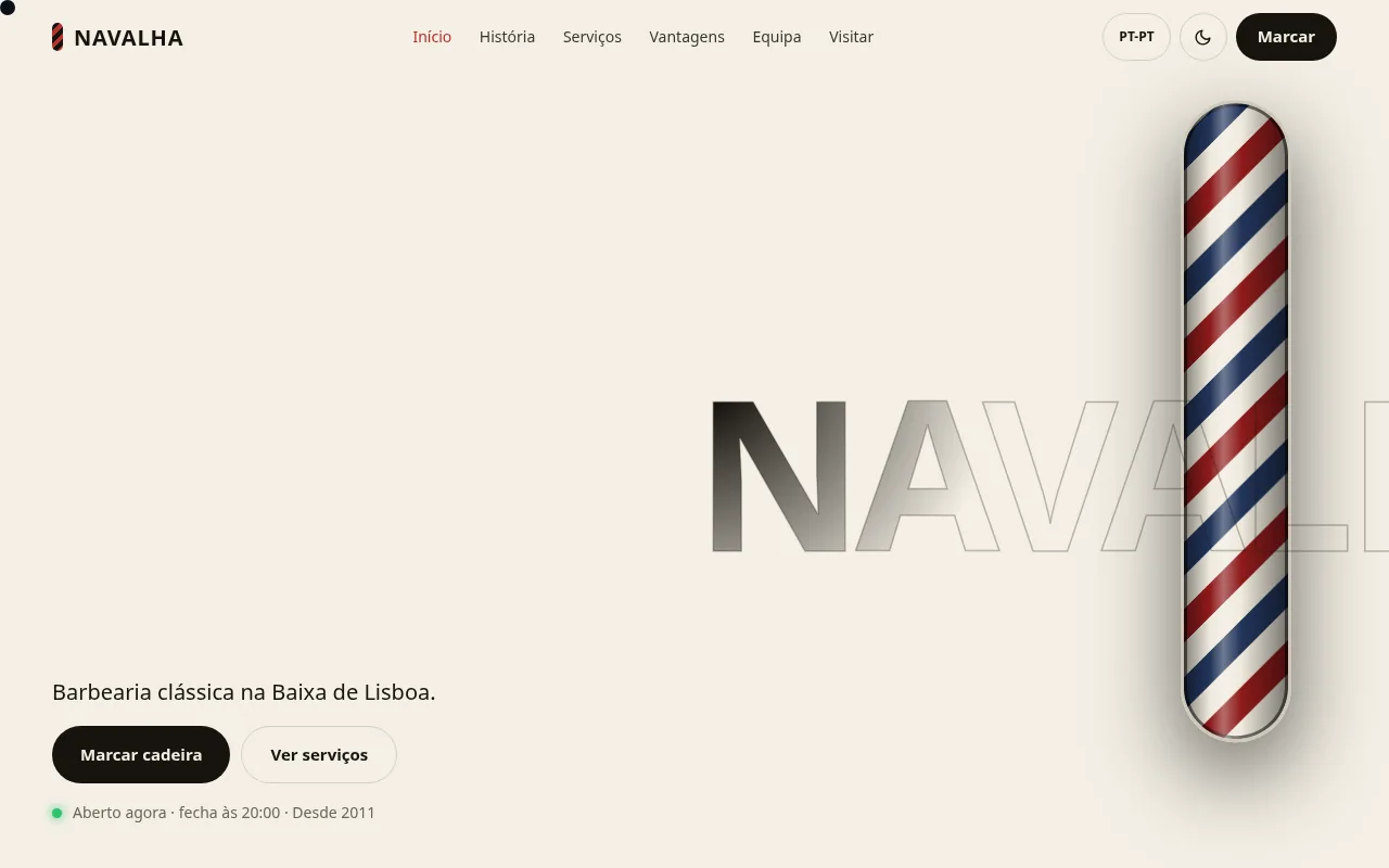 Prévia do projeto demonstrativo Navalha